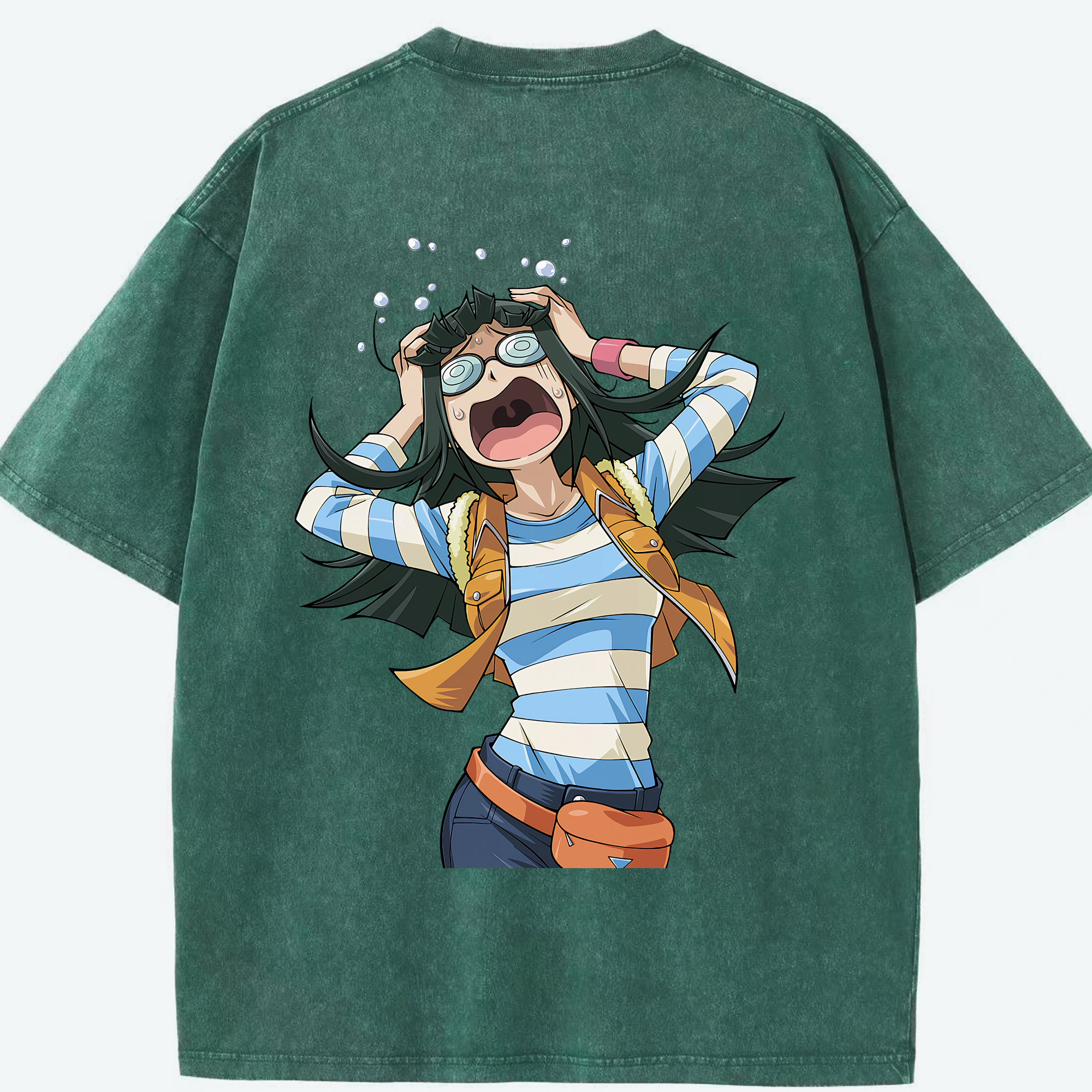 （画像用） 遊☆戯☆王 Yu-Gi-Oh! 綿100% ヴィンテージ風 半袖Tシャツ（背面プリント）